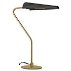 Dainolite CSE-211T-AGB-MB Cassie 1-Light 60W Aged Brass Table Lamp