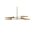 Dainolite CSE-476C-AGB Cassie 6-Lights 360W Aged Brass 3-Tier Chandelier