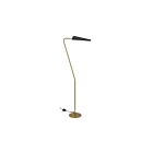 Dainolite CSE-531F-AGB-MB Cassie 1-Light 60W Aged Brass Floor Lamp