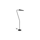Dainolite CSE-531F-MB Cassie 1-Light 60W Matte Black Floor Lamp