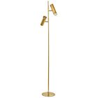 Dainolite CST-6112LEDF-AGB Constance 2-Lights 12W Aged Brass LED Floor Lamp