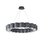 Dainolite CTL-3663C-MB-500 Chantel 63W Black 1-Tier LED Chandelier