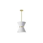 Dainolite CTN-121P-AGB-790 Caterine 1-Light 100W White Incandescent Pendant