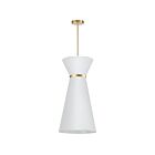 Dainolite CTN-141P-AGB-790 Caterine 1-Light 100W White LED Pendant