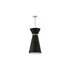Dainolite CTN-141P-AGB-797 Caterine 1-Light 100W Black LED Pendant