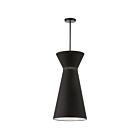 Dainolite CTN-141P-MB-797 Caterine 1-Light 100W Black LED Pendant