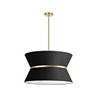 Dainolite CTN-244C-AGB-797 Caterine 4-Lights 400W Black Incandescent 2-tier Chandelier