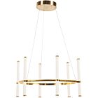 Dainolite CVT-2436C-AGB Corvette 36W Aged Brass LED Chandelier