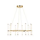 Dainolite CVT-3260C-AGB Corvette 60W Aged Brass LED Chandelier