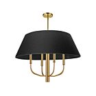 Dainolite DAL-244C-AGB-511 Dalia 4-Lights 240W Black LED Pendant