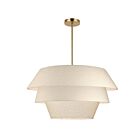 Dainolite DAL-264C-AGB Dalia 4-Lights 240W White LED Chandelier