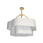 Dainolite DAL-324C-AGB Dalia 4-Lights 240W White LED Chandelier
