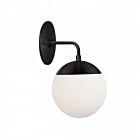 Dainolite DAY-141W-MB Dayana 1-Light 40W Matte Black LED Wall Sconce