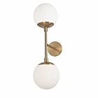 Dainolite DAY-232W-AGB Dayana 2-Lights 80W Aged Brass LED Wall Sconce