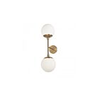 Dainolite DAY-232W-AGB Dayana 2-Lights 80W Aged Brass LED Wall Sconce