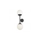 Dainolite DAY-232W-MB Dayana 2-Lights 80W Matte Black LED Wall Sconce
