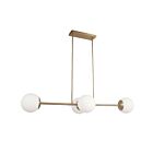 Dainolite DAY-484HP-AGB Dayana 4-Lights 160W Aged Brass LED Pendant