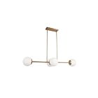 Dainolite DAY-484HP-AGB Dayana 4-Lights 160W Aged Brass LED Pendant