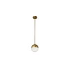 Dainolite DAY-71P-AGB Dayana 1-Light 40W Aged Brass LED Pendant