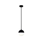 Dainolite DAY-71P-MB Dayana 1-Light 40W Matte Black Halogen Rod Pendant