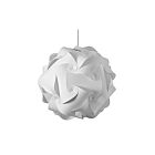 Dainolite DBL-L-790 Globus 3-Lights 96W White LED Globus Squash Pendant