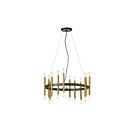 Dainolite DER-2424C-MB Derry 24-Lights 1440W Matte Black LED Chandelier