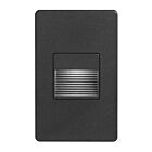 Dainolite DLEDW-200-BK 3W Black Rectangle LED Wall Light