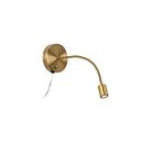 Dainolite DLEDW-263-AGB 1-Light 3W Aged Brass Wall Sconce