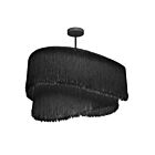 Dainolite DLN-244C-MB-BK Delaine 4-Lights 240W Black LED Chandelier