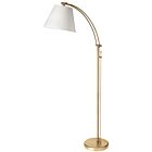 Dainolite DM2578-F-AGB Felix 1-Light 100W Aged Brass Incandescent Adjustable Floor Lamp