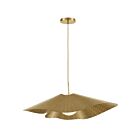 Dainolite DRB-241P-AGB Darby 1-Light 100W Aged Brass LED Pendant
