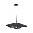 Dainolite DRB-241P-MB Darby 1-Light 100W Matte Black LED Pendant