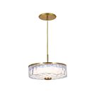Dainolite DUL-1120LEDP-AGB Dulce 1-Light 20W Clear LED Pendant