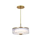 Dainolite DUL-1120LEDP-AGB Dulce 1-Light 20W Clear LED Pendant