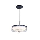 Dainolite DUL-1120LEDP-MB Dulce 1-Light 20W Clear LED Pendant