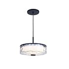 Dainolite DUL-1120LEDP-MB Dulce 1-Light 20W Clear LED Pendant