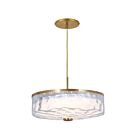 Dainolite DUL-1530LEDP-AGB Dulce 1-Light 30W Clear LED Pendant