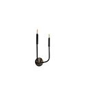 Dainolite ELN-152W-MB Eleanor 2-Lights 120W Matte Black Incandescent Wall Sconce