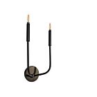 Dainolite ELN-152W-MB Eleanor 2-Lights 120W Matte Black Incandescent Wall Sconce