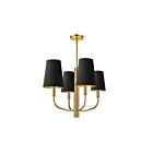 Dainolite ELN-214C-AGB-698 Eleanor 4-Lights 240W Black LED Pendant