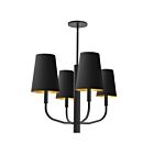 Dainolite ELN-214C-MB-698 Eleanor 4-Lights 240W Black LED Pendant