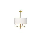 Dainolite ELN-224C-AGB-790 Eleanor 4-Lights 240W White LED Pendant