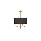Dainolite ELN-224C-AGB-797 Eleanor 4-Lights 240W Black LED Pendant