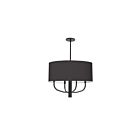 Dainolite ELN-224C-MB-797 Eleanor 4-Lights 240W Black LED Pendant