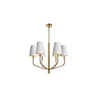 Dainolite ELN-286C-AGB-692 Eleanor 6-Lights 360W White Gold LED Pendant