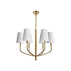 Dainolite ELN-286C-AGB-790 Eleanor 6-Lights 360W White LED Pendant