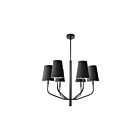 Dainolite ELN-286C-MB-697 Eleanor 6-Lights 360W Black LED Pendant