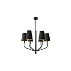 Dainolite ELN-286C-MB-698 Eleanor 6-Lights 360W Black LED Pendant