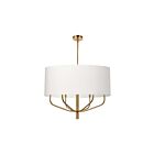 Dainolite ELN-306C-AGB-790 Eleanor 1-Light 360W White LED Pendant