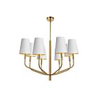 Dainolite ELN-368C-AGB-692 Eleanor 8-Lights 480W White LED Pendant